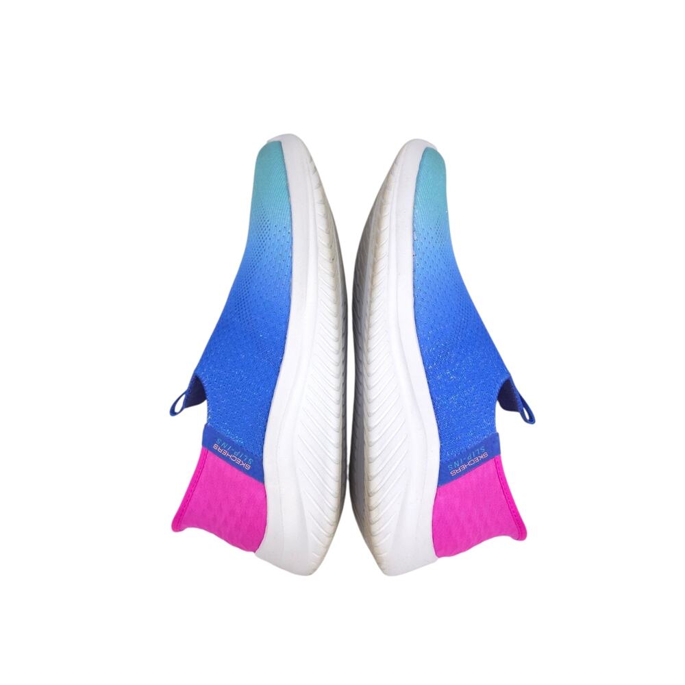 Skechers Ultra Flex 3.0 Slip-On Sneakers in Ombre Blue & Pink - Picture 3 of 8